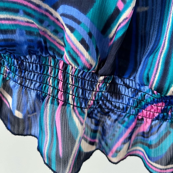 Sheer Colorful Blouse - Picture 2 of 5